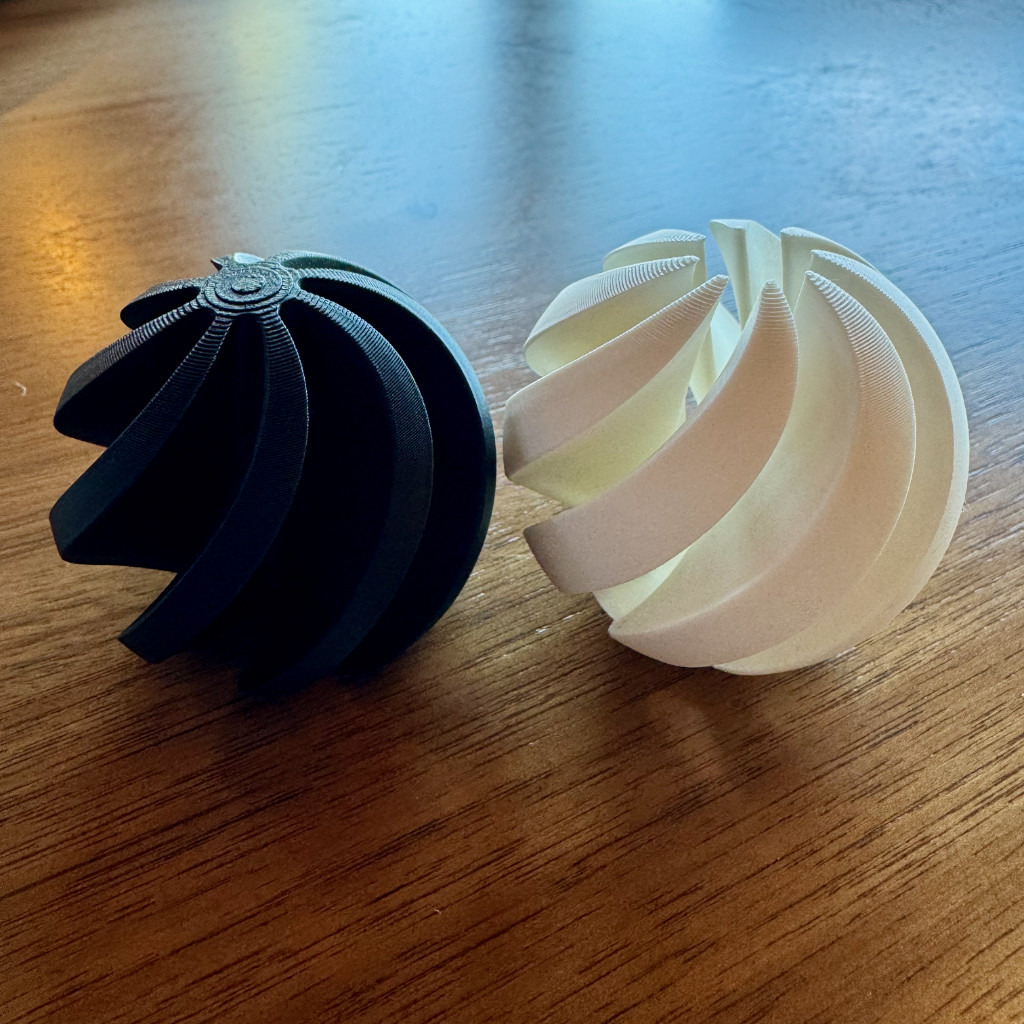 Fidget Sphere disassembled