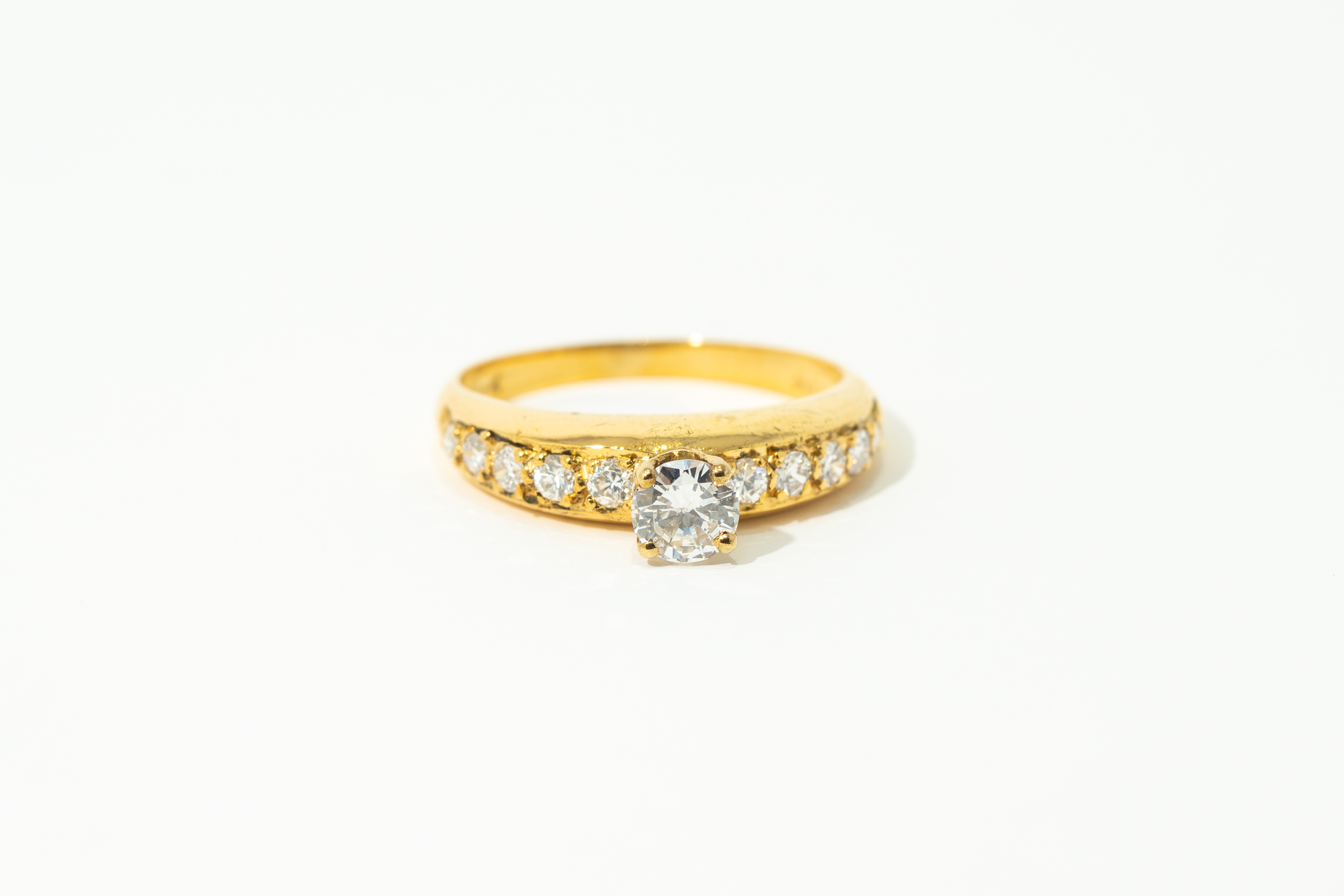 Crown of Love 18K-Yellow Gold Women's Diamond Ring