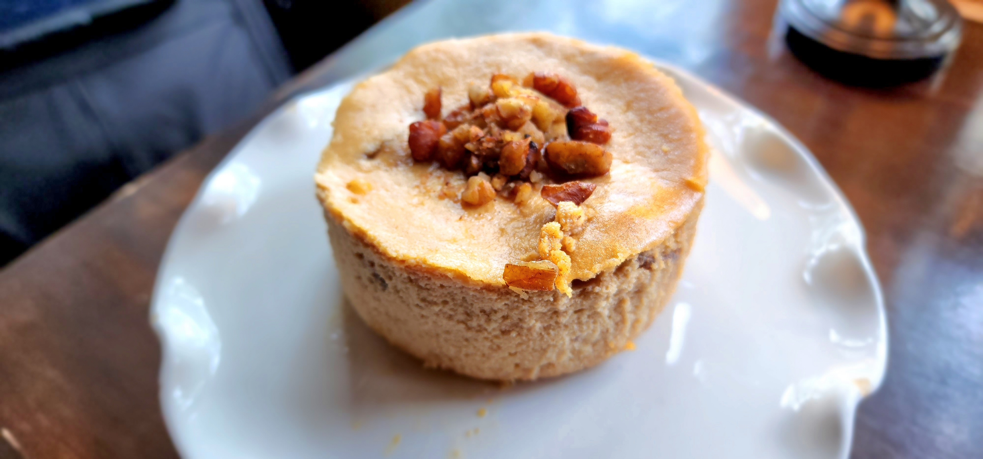 Maple Bourbon Praline Cheesecake
