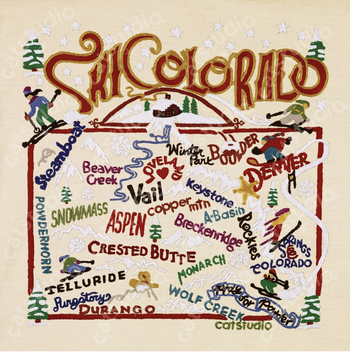 Ski Colorado Framed Fine Art Print