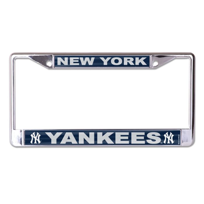 New York Yankees Chrome License Plate Frame with Acrylic Insert
