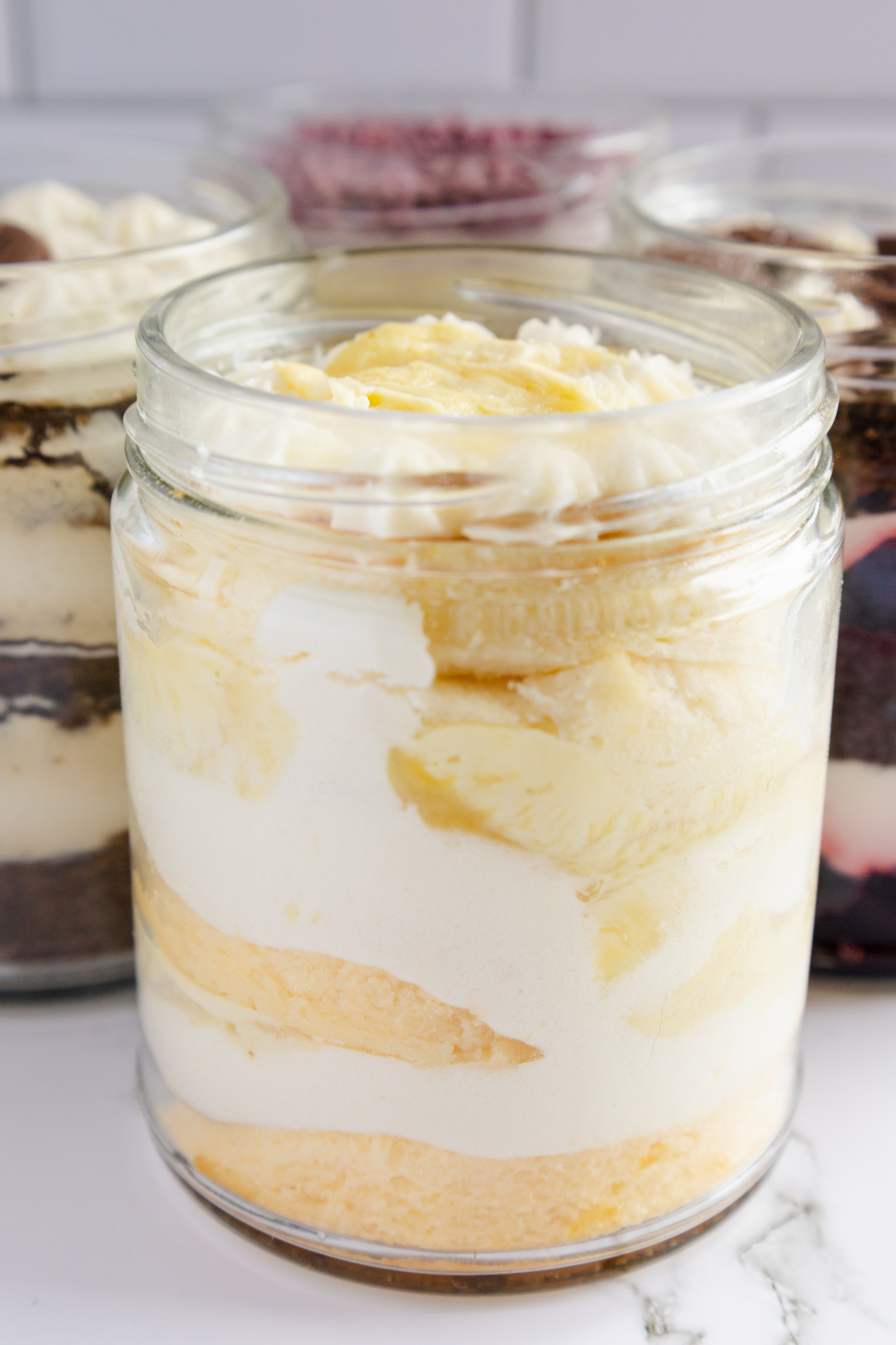 Durian Cake in Jar