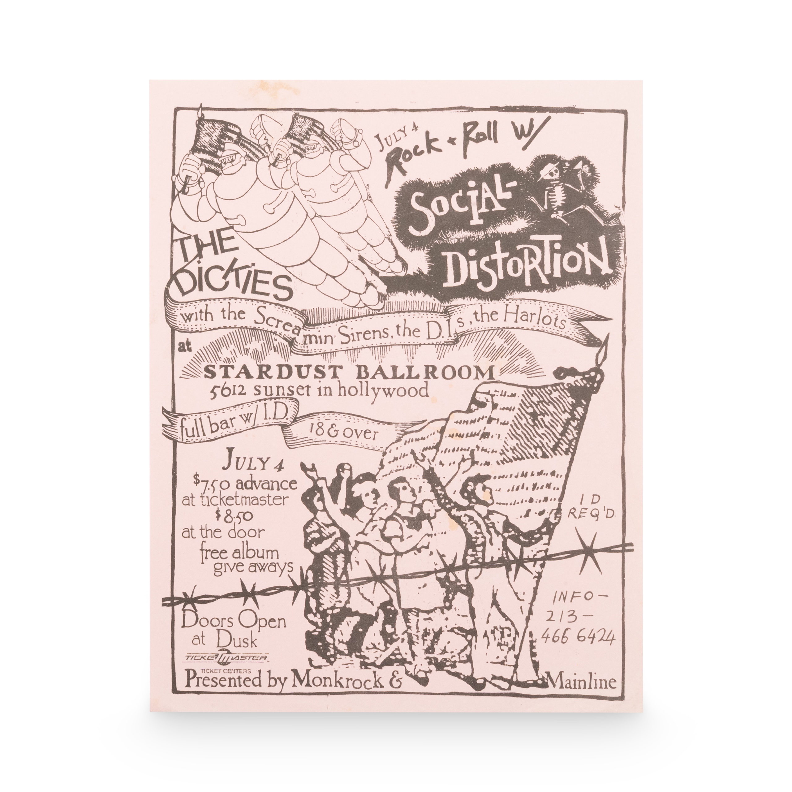 Social Distortion -- 1985 [Handbill]