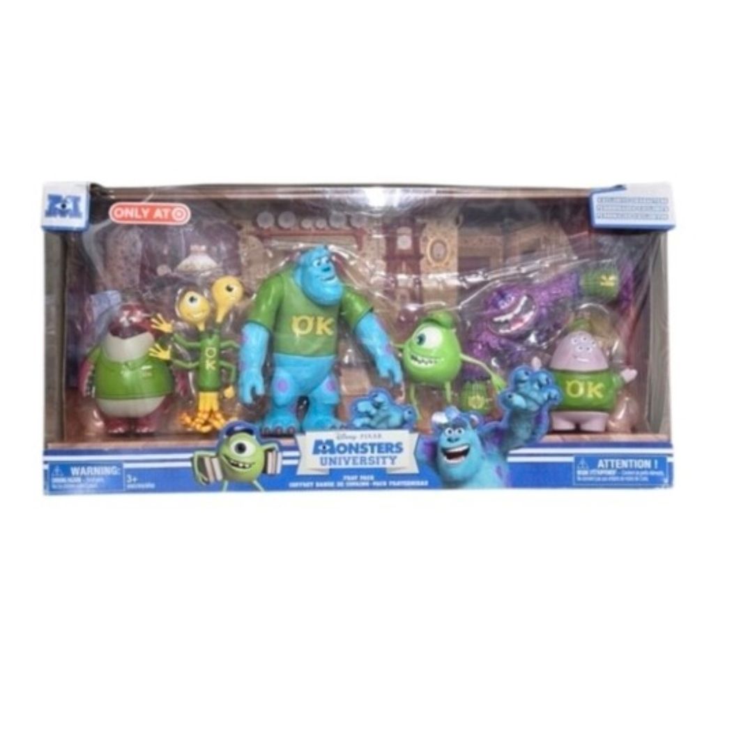 Disney Pixar Monsters University Exclusive Figure 6-Pack Frat Pack Light Damage