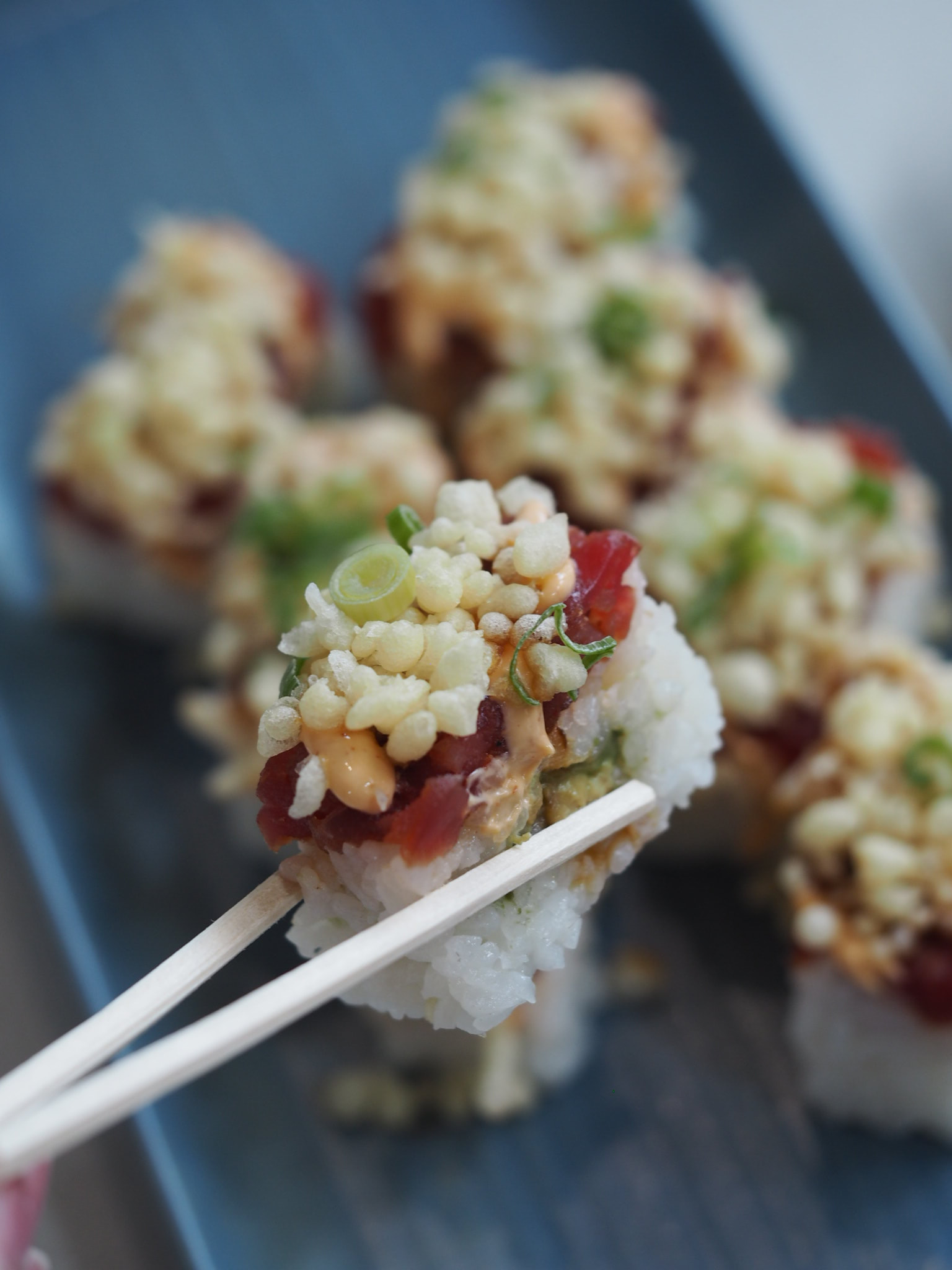 Crunchy Spicy Tuna Sushi