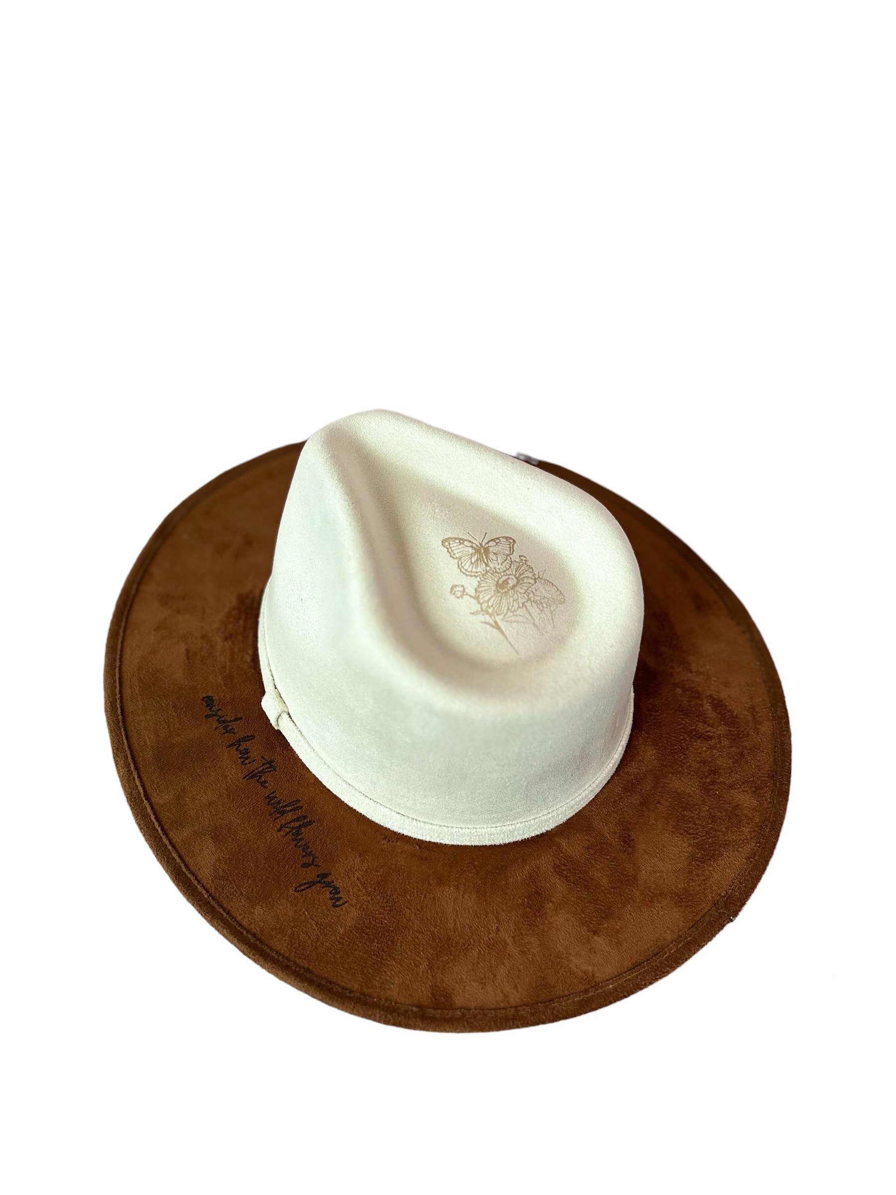 Consider How the Wild Flowers Grow Burned Western Hat