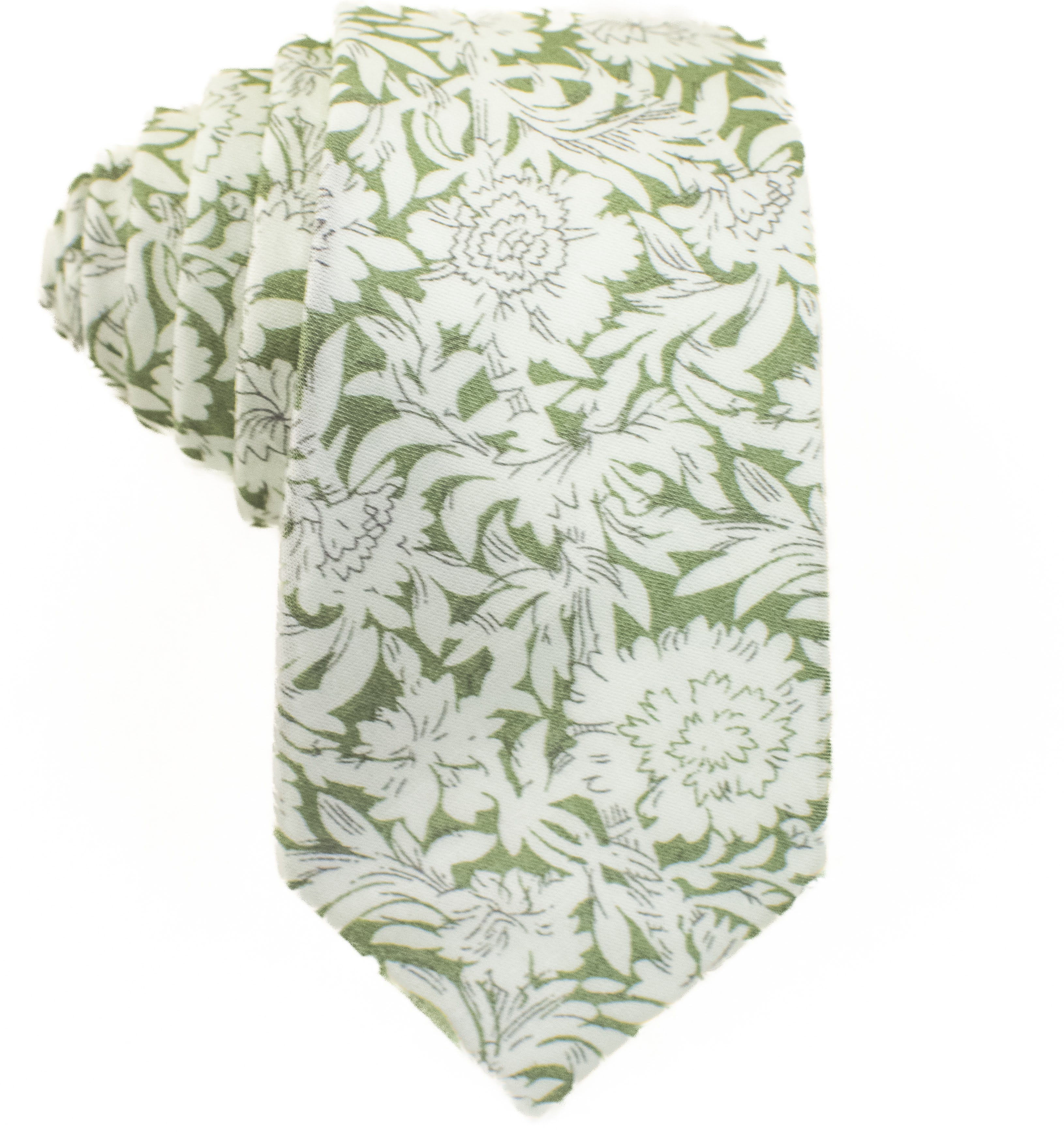 150 X 6 cm SAGE/WHITE-FLORCOTDDDD
