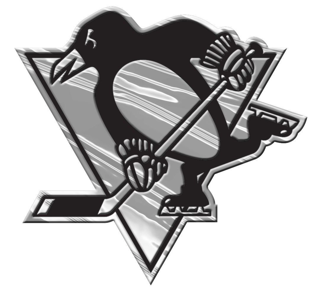 Pittsburgh Penguins Silver Auto Emblem