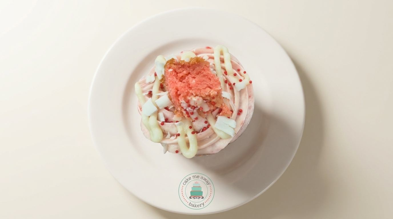 Single Strawberry Blondie Cupcake