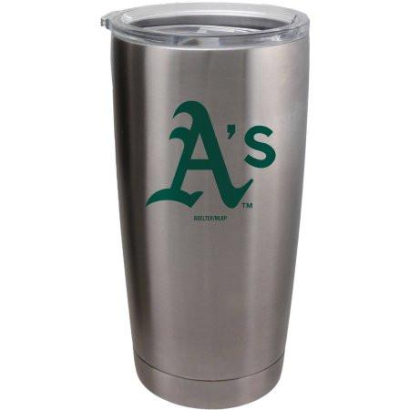 Oakland Athletics Ultra Travel Tumbler 20oz - Silver