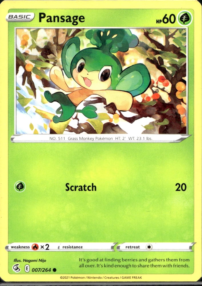 Pansage - SWSH8 7/264