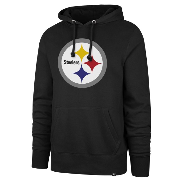 Pittsburgh Steelers Black '47Brand Hooded Sweatshirt