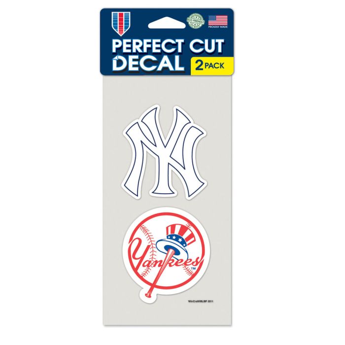 New York Yankees Perfect Cut Decals 2 pack