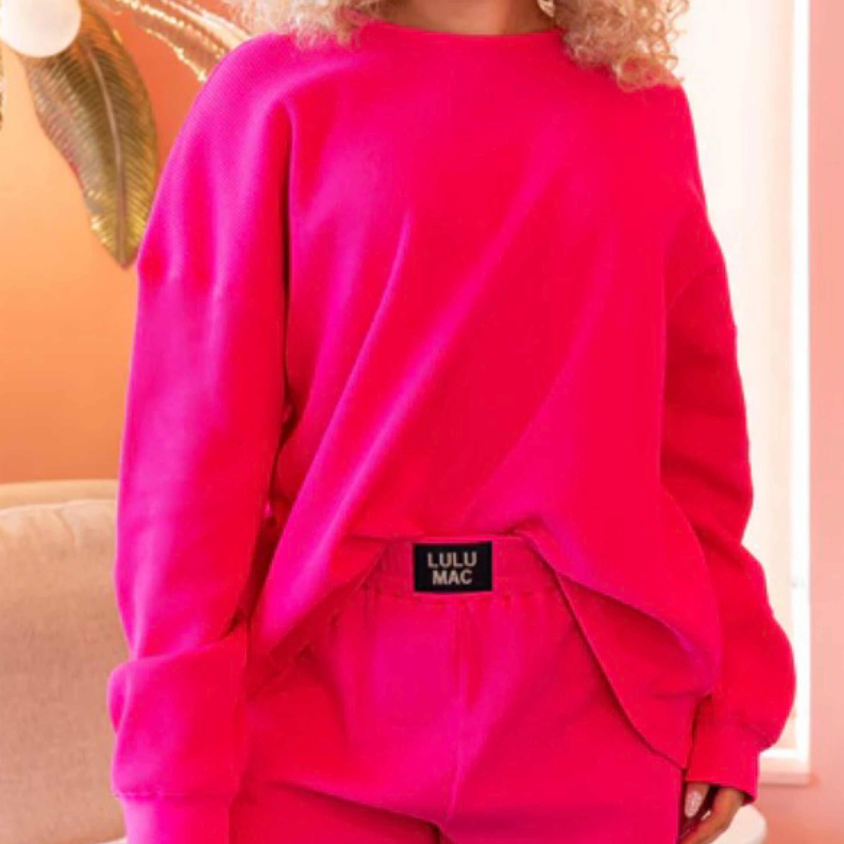 LuLuMac waffle top pink — Bama Tan boutique, Tuscaloosa AL