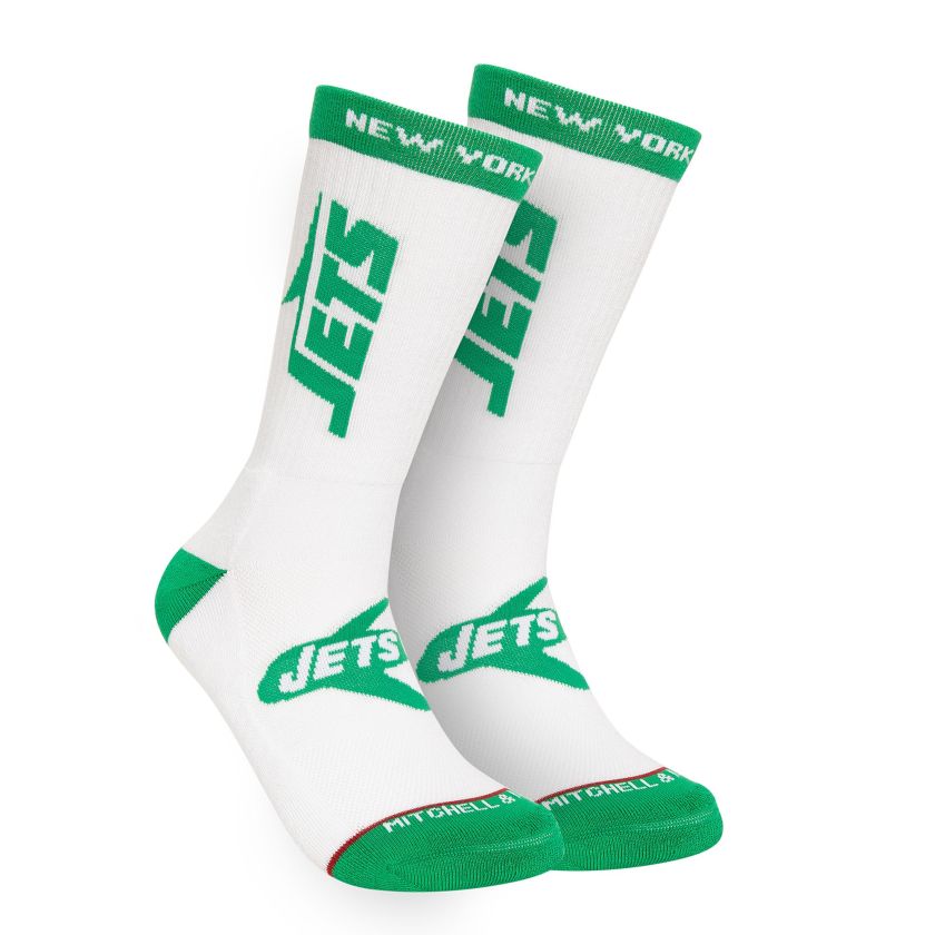 New York Jets Retro Mitchell and Ness Kickoff Crew Socks
