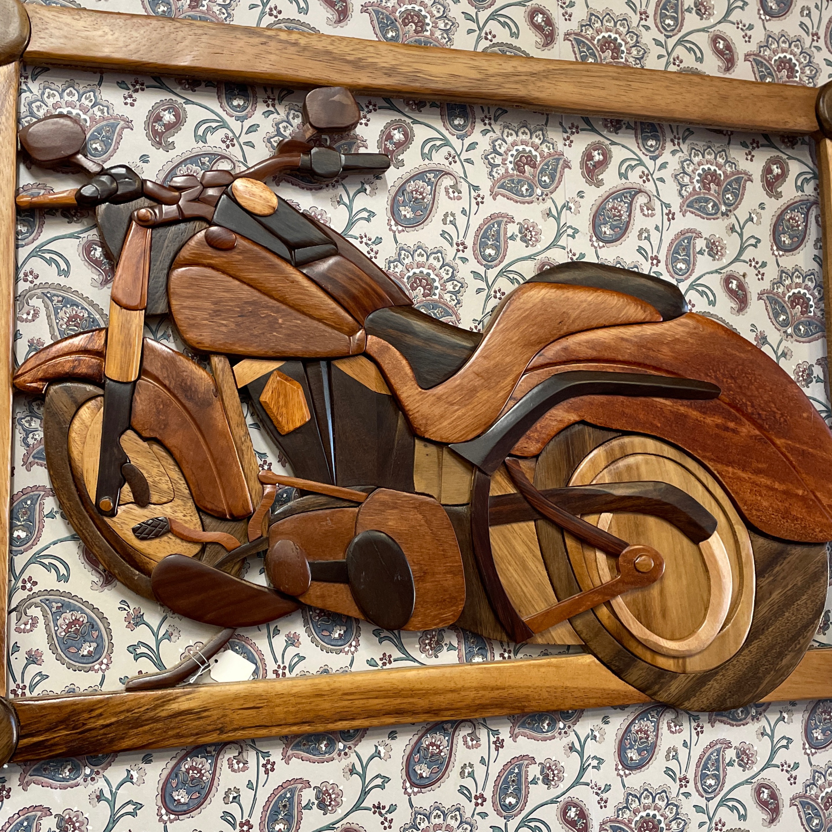 Motorcycle Wooden Wall Hanging