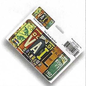 Vail License Plate Art Sticker