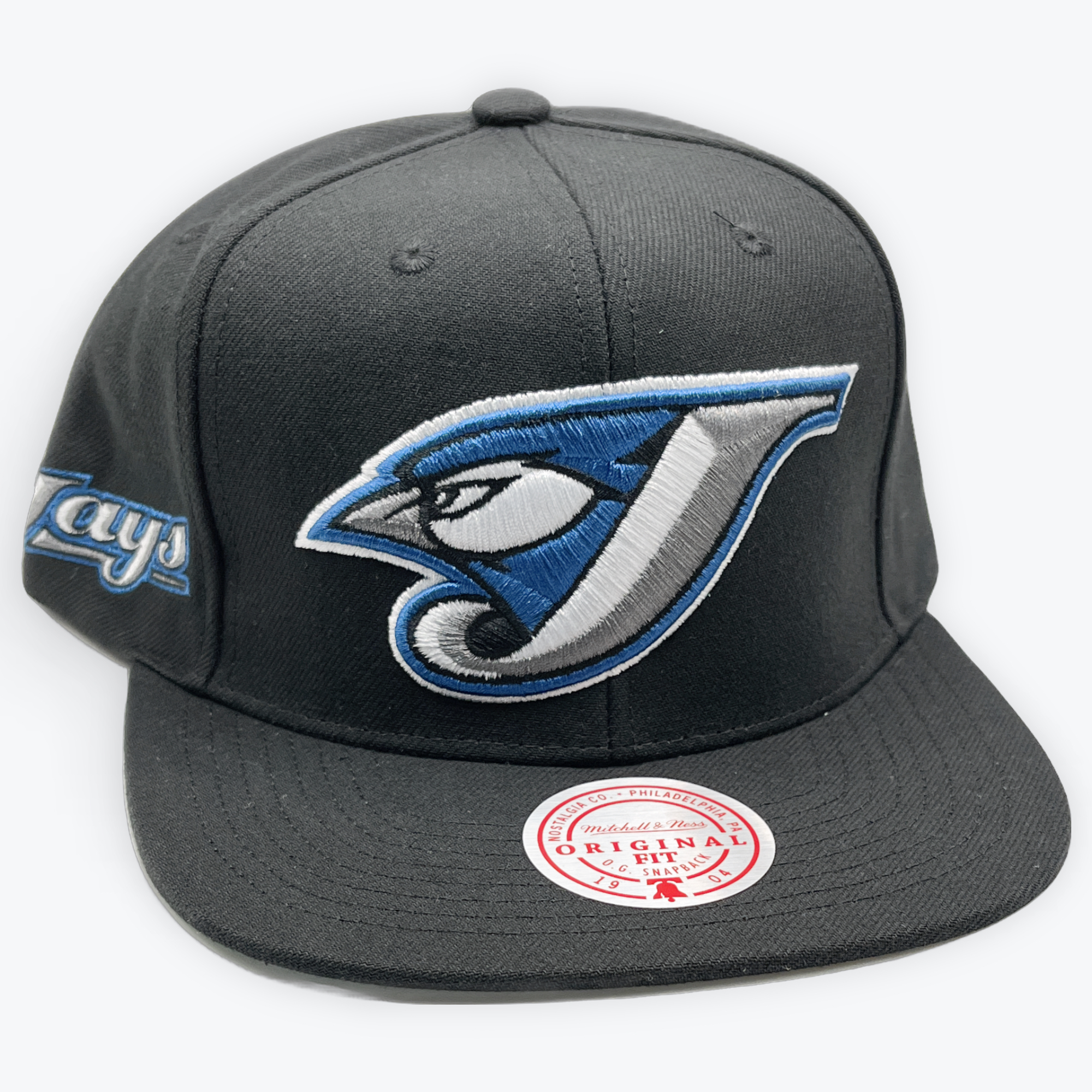 Toronto Blue Jays Black Mitchell and Ness Snapback Hat