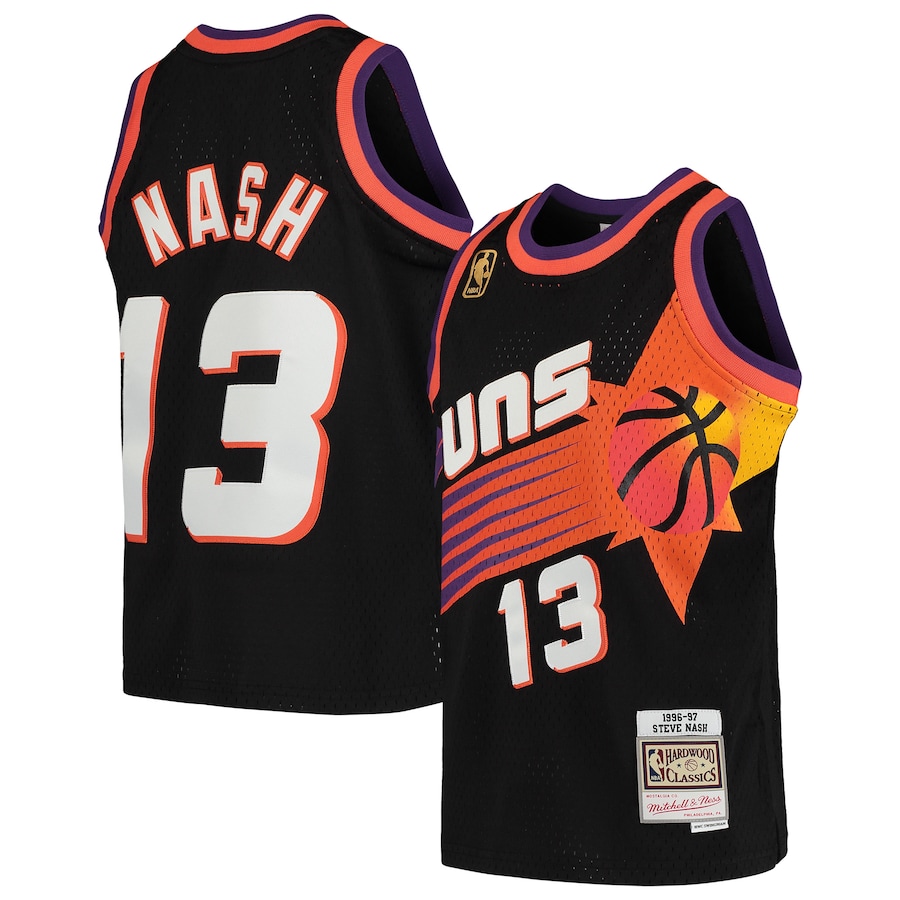 Phoenix Suns Steve Nash Black Mitchell and Ness Swingman Jersey