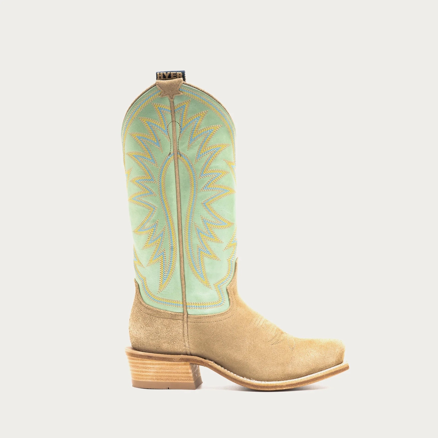 Hyer Boots - Rose Hill Tan/Green