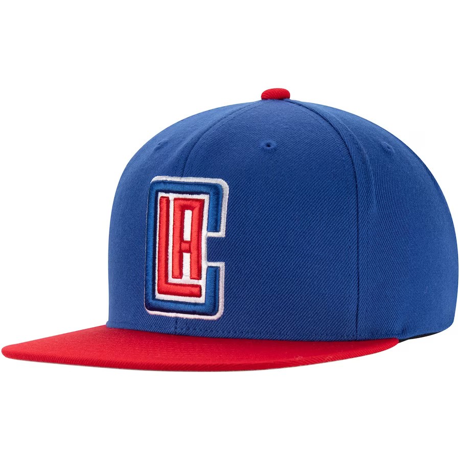 Los Angeles Clippers Blue/Red Mitchell and Ness Snapback Hat