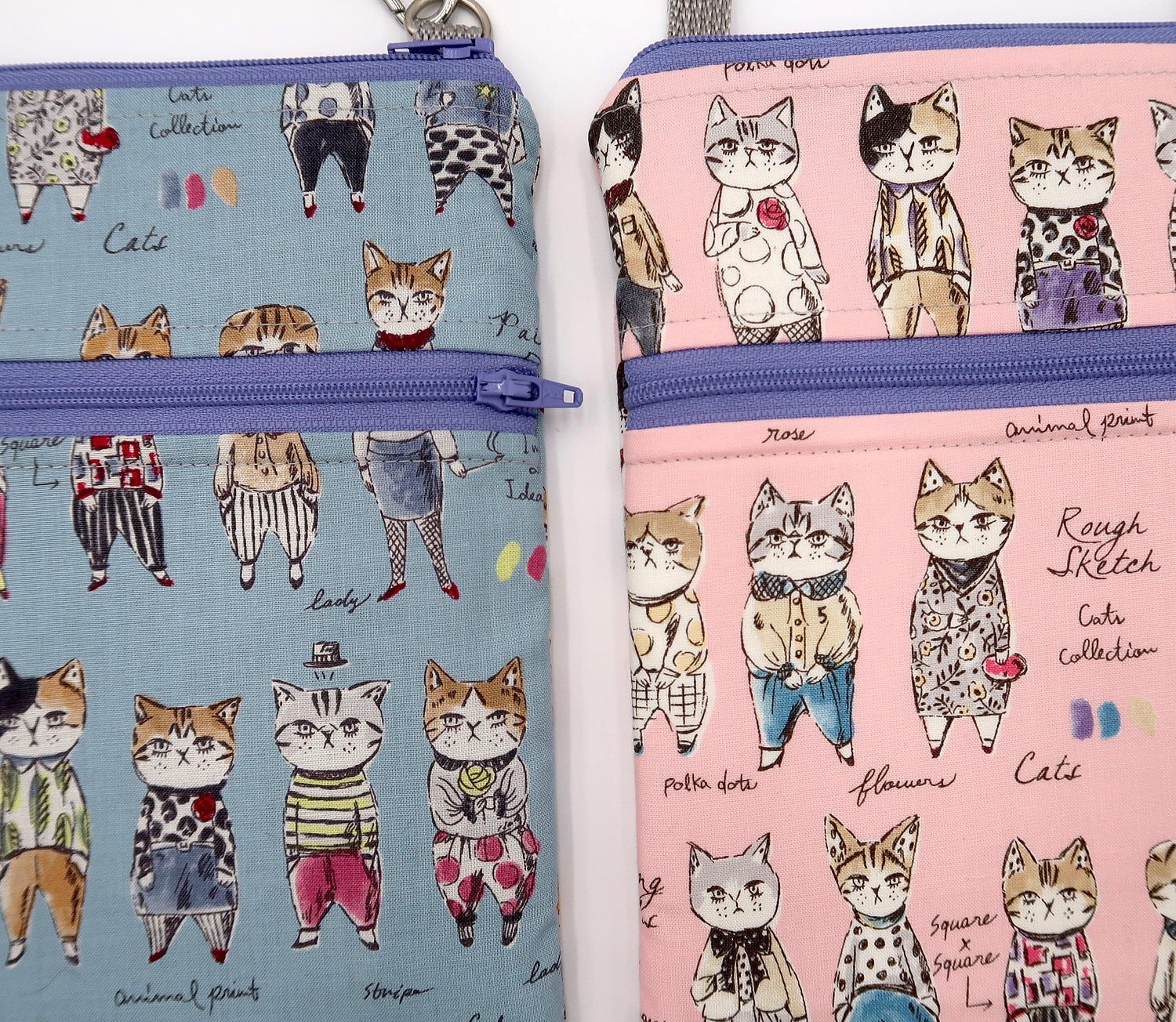 Small Crossbody Bag – Rough Sketch Cats, photo 16 of 18