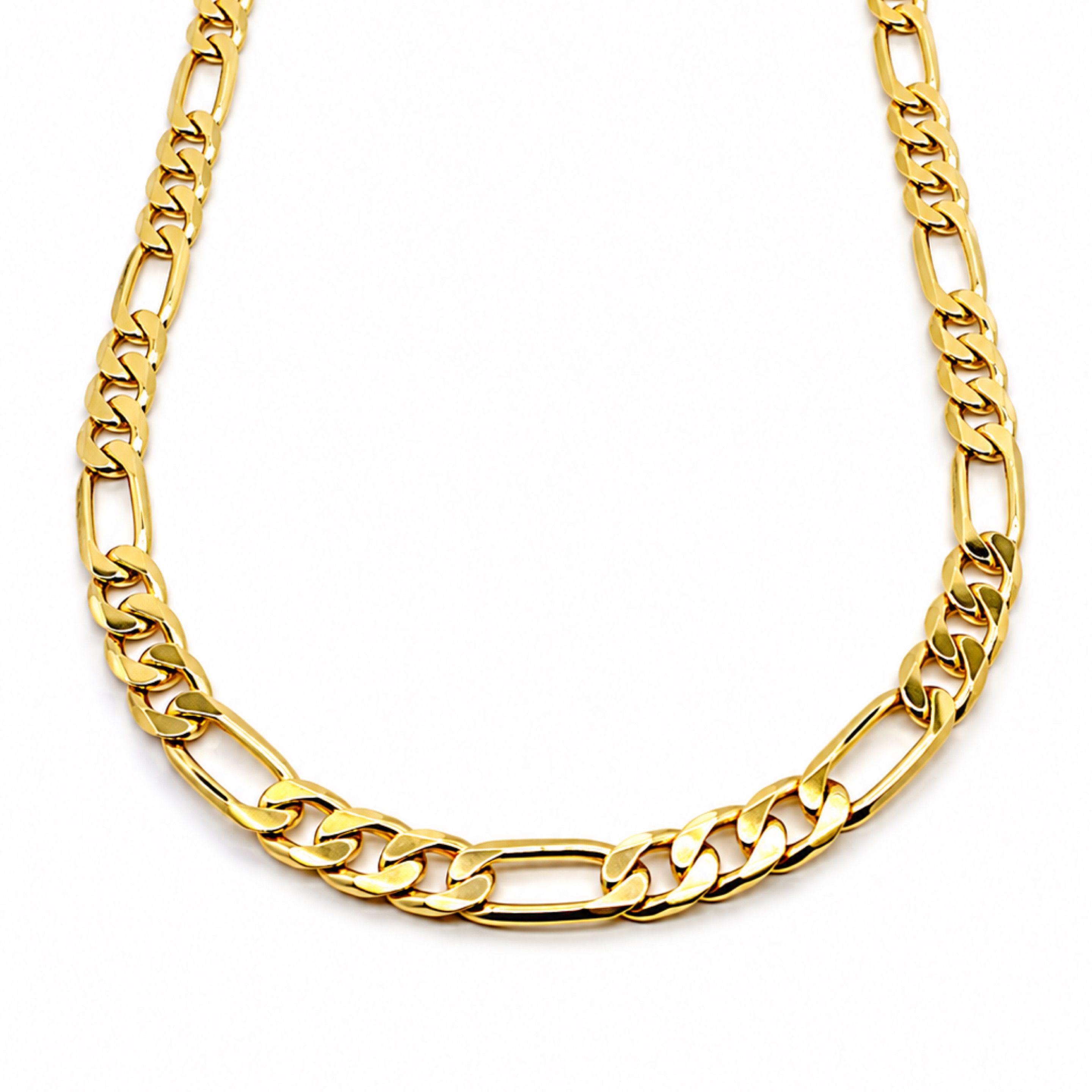 24” Figaro Gold Chain / 10mm