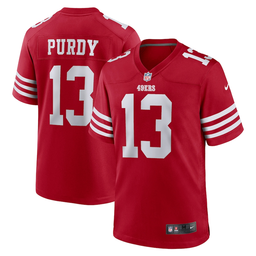 San Francisco 49ers Brock Purdy #13 Red Nike Game Jersey