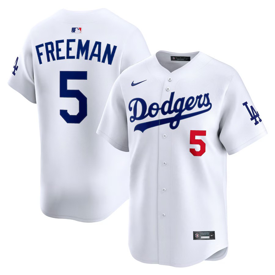 Los Angeles Dodgers Freddie Freeman #5 Nike Limited Home Jersey