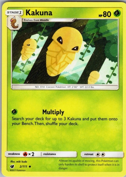 Sun & Moon Crimson Invasion:Kakuna-2/111 of the Set