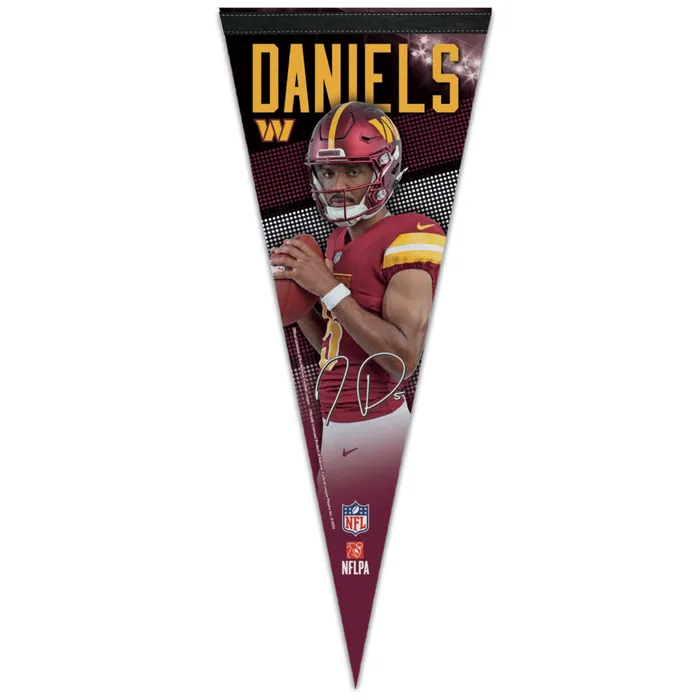 Washington Commanders Jayden Daniels #5 Premium Pennant 12x30"