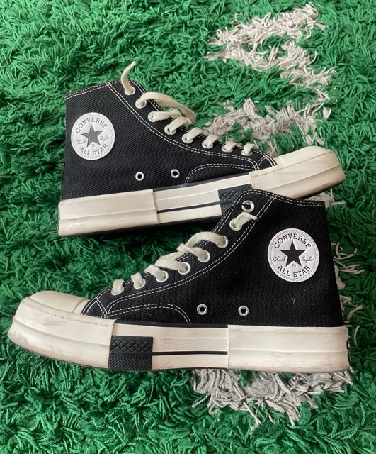 converse x rick owens drkstar high-top size 11 (used)