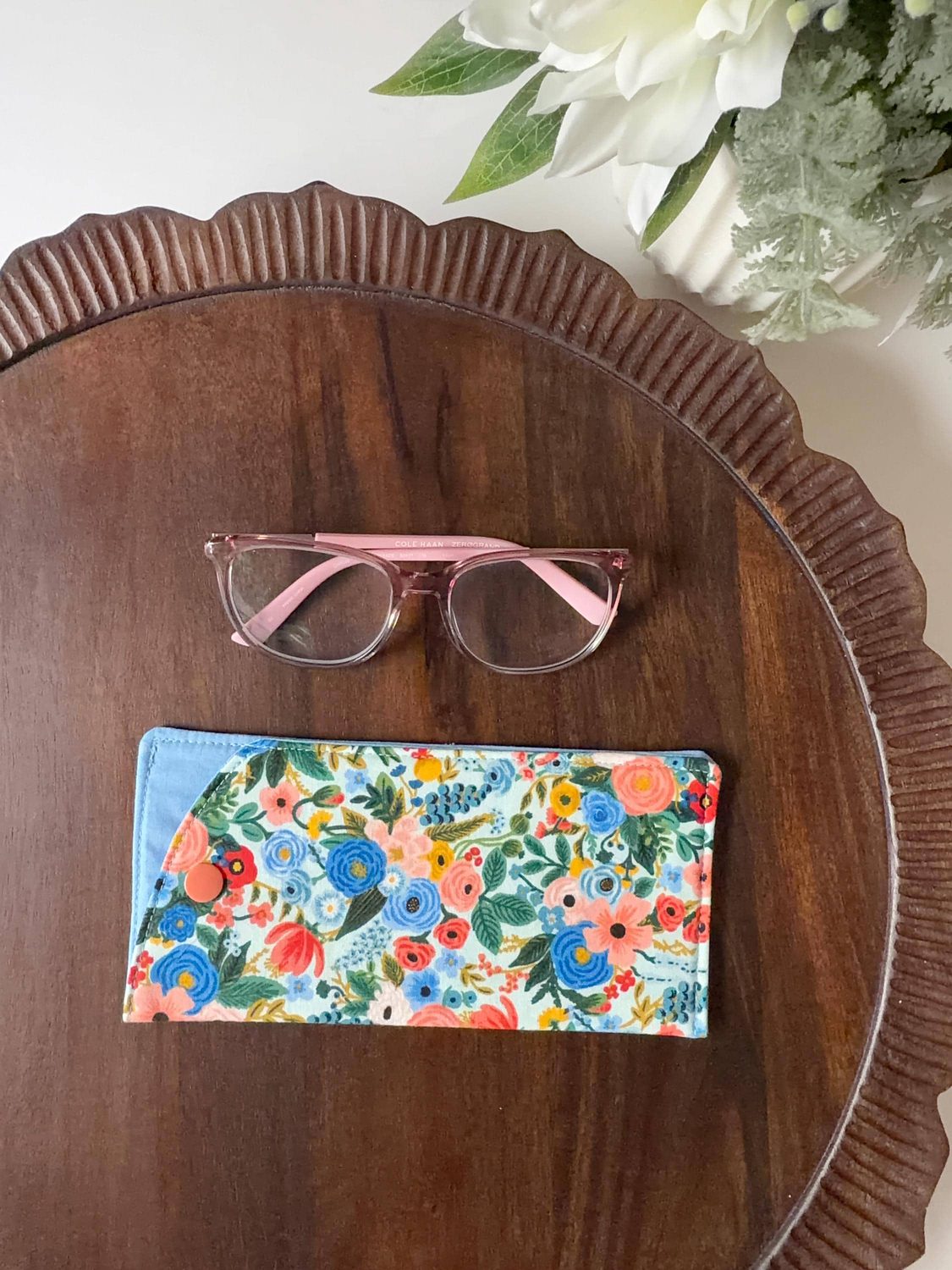 Glasses Case – Petite Garden Party Blue, photo 3 of 3