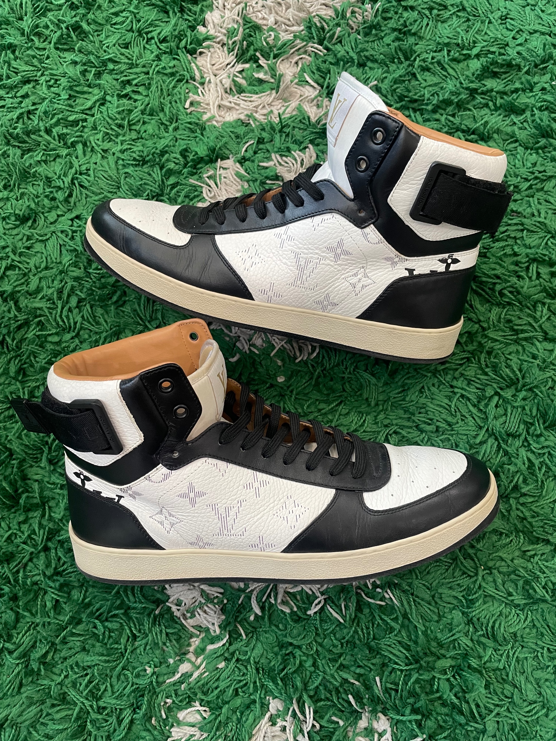 Louis Vuitton rivoli high-top sneakers size 9 (used)
