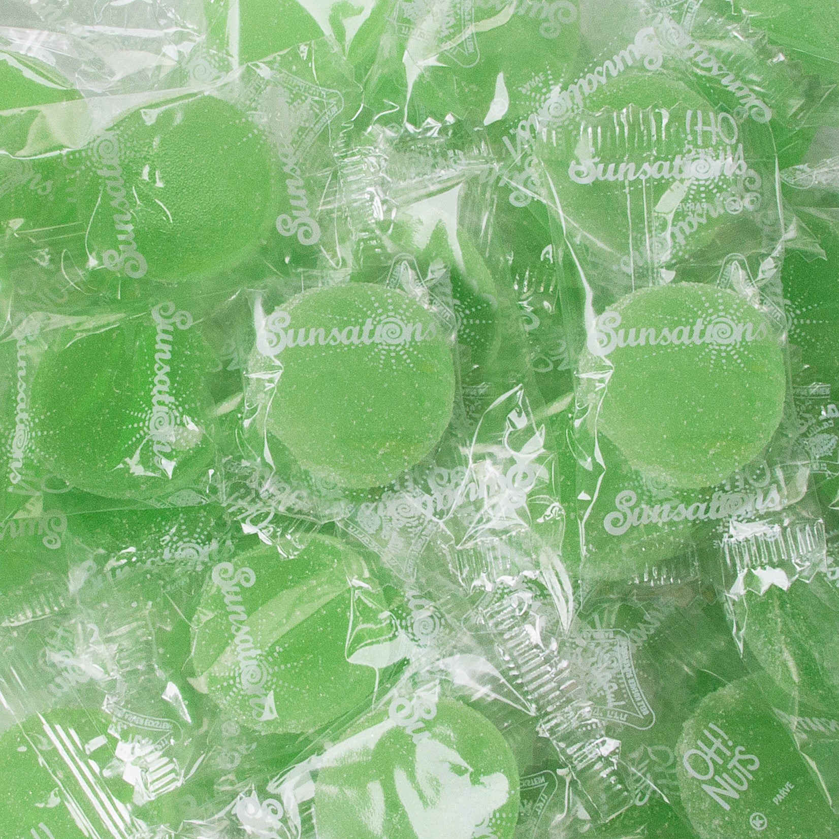 Sunsations Green Apple Fruit Jell Gem Super Soft Candy Wrapped  5 lb