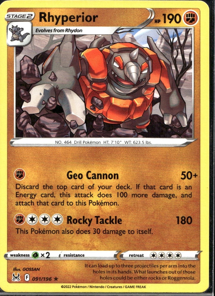 Rhyperior - SWSH11 91/196