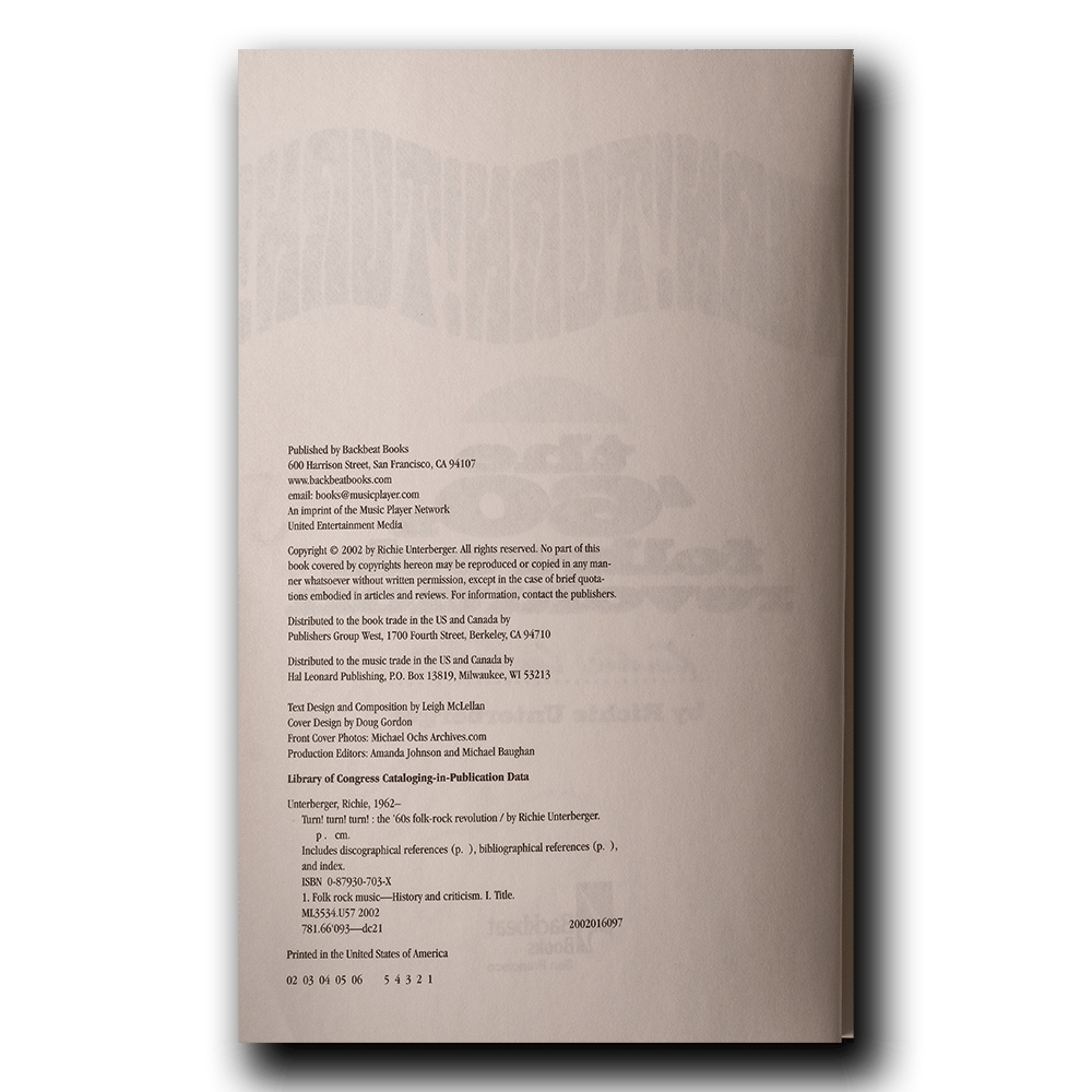 Unterberger, Richie -- Turn! urn! Turn! [Book]