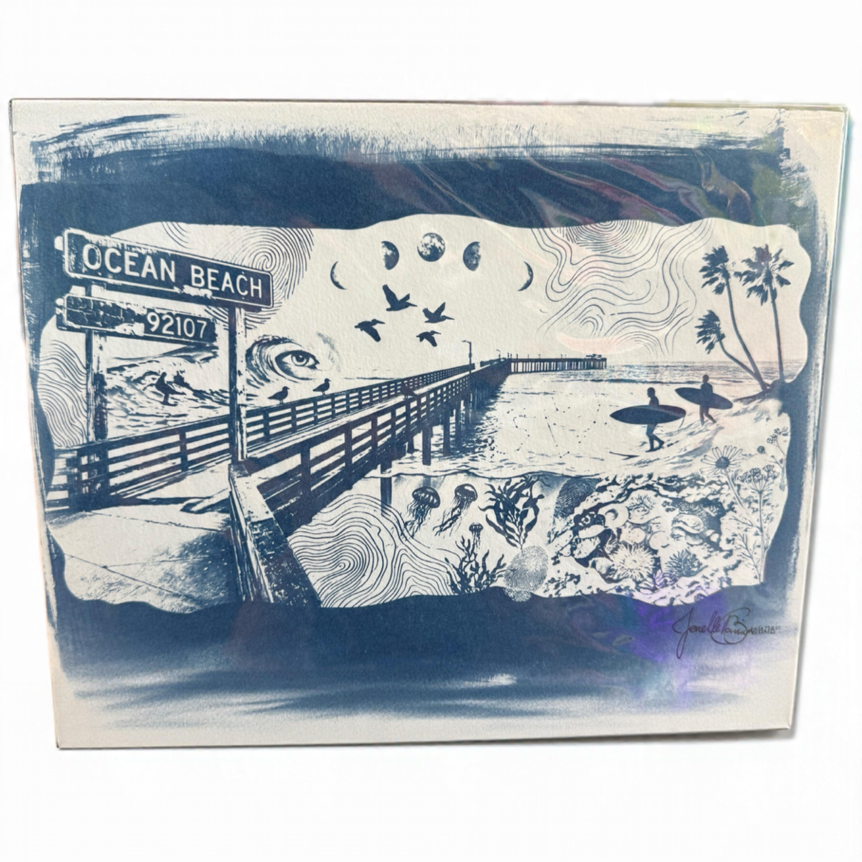 โOB State of Mindโ (8.5x11) Original Cyanotype x Portal Pursuit