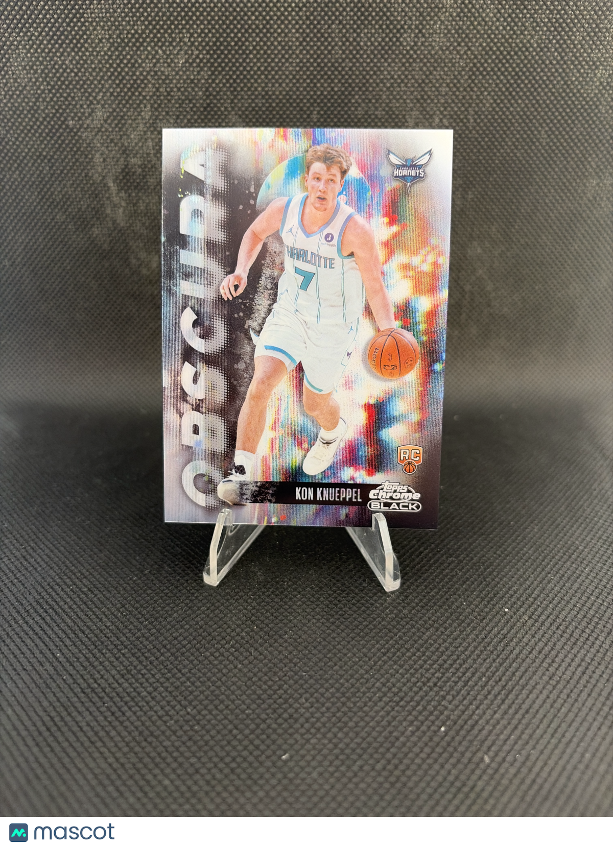2026 Topps Chrome Black Obscura Kon Knueppel RC SP #OB-14