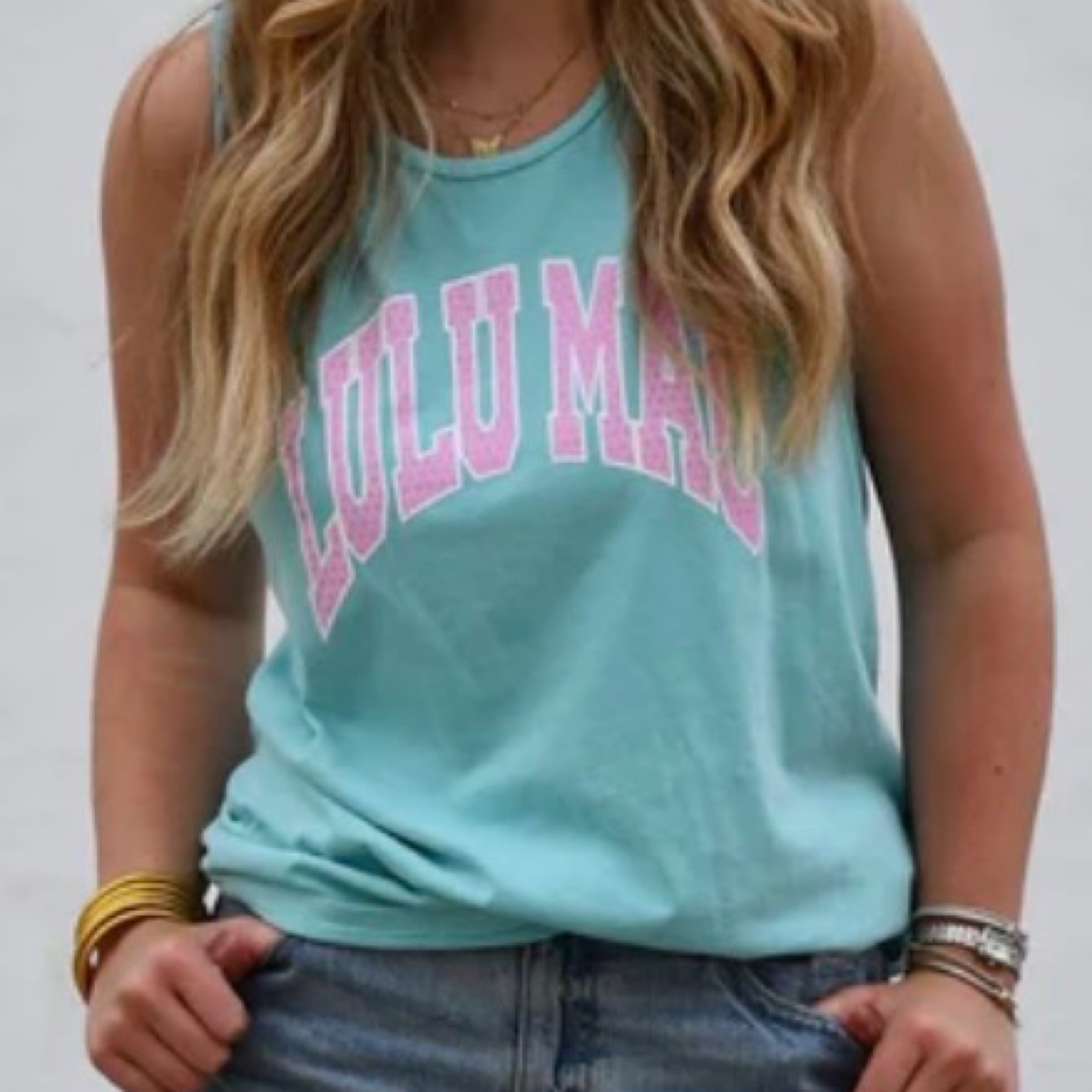 LuluMac CC tank chalky mint — Bama Tan boutique, Tuscaloosa AL