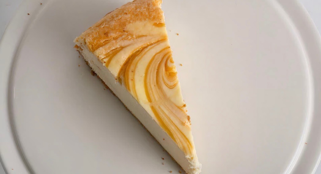 1 Slice Caramel Swirl Cheesecake