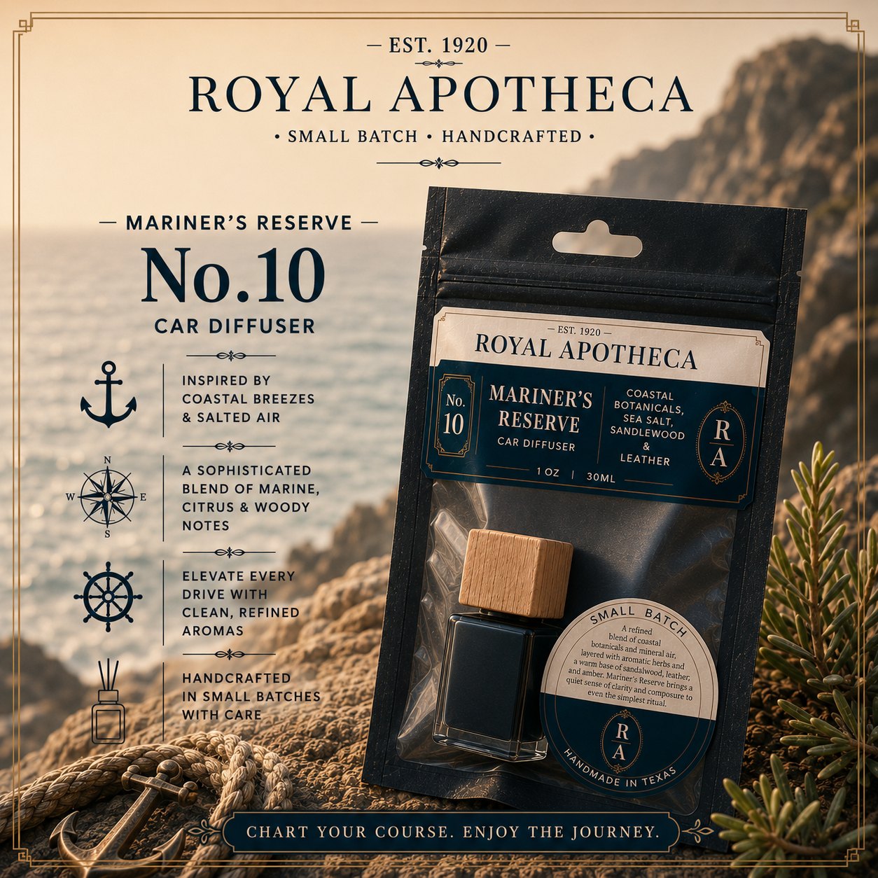 Mariner's Reserve - No.10 - Car Diffuser