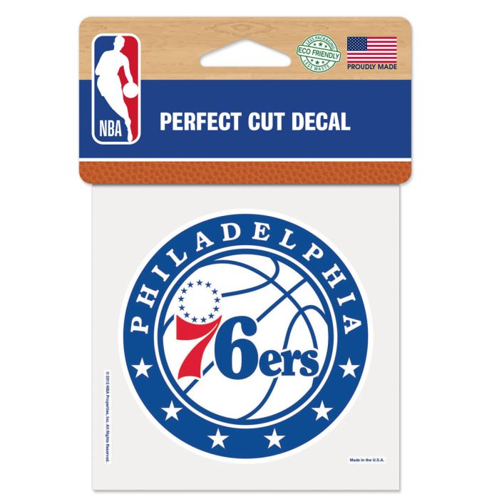 Philadelphia 76ers Perfect Cut Decal 4x4"