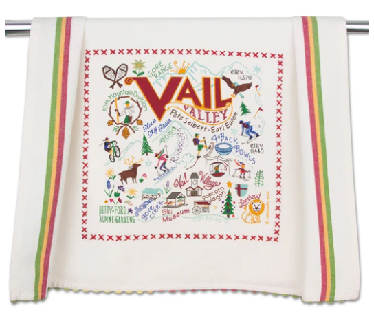 Vail Dish Towel by catstudio