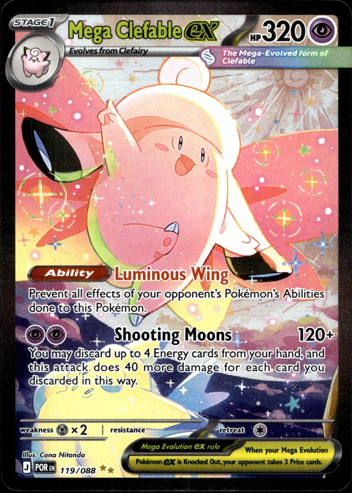 Mega Clefable ex - ME03 119/88