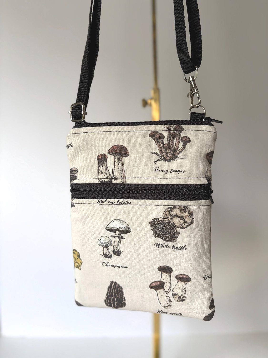 Small Crossbody Bag – Types of Mushrooms, photo 4 of 7