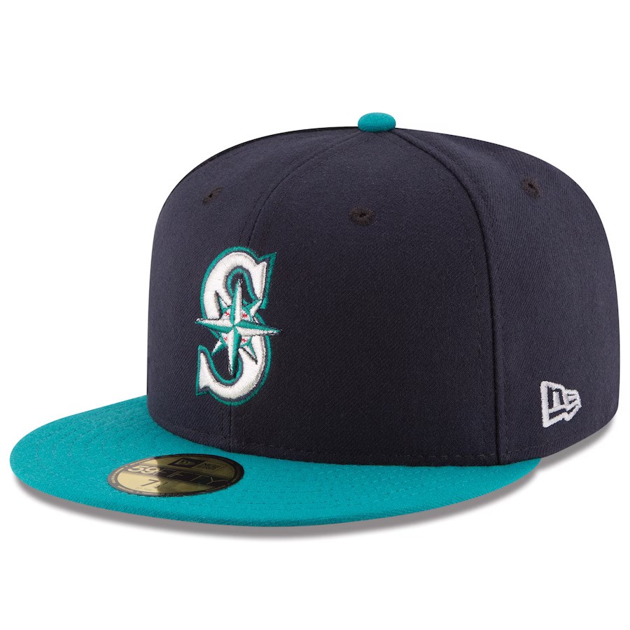 Seattle Mariners Authentic New Era Road 59FIFTY On-Field Hat