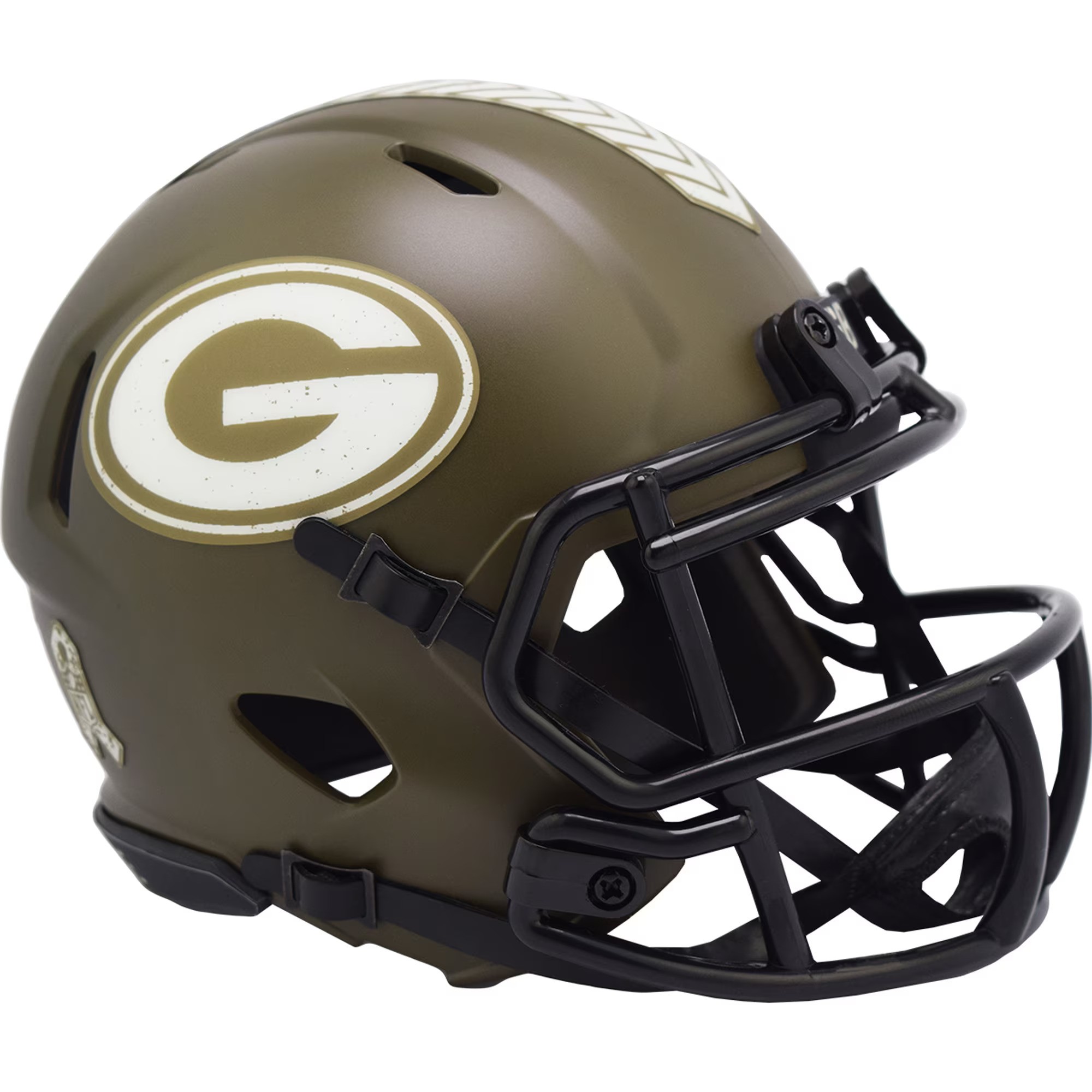 Green Bay Packers 2022 Riddell Salute to Service Speed Mini Helmet