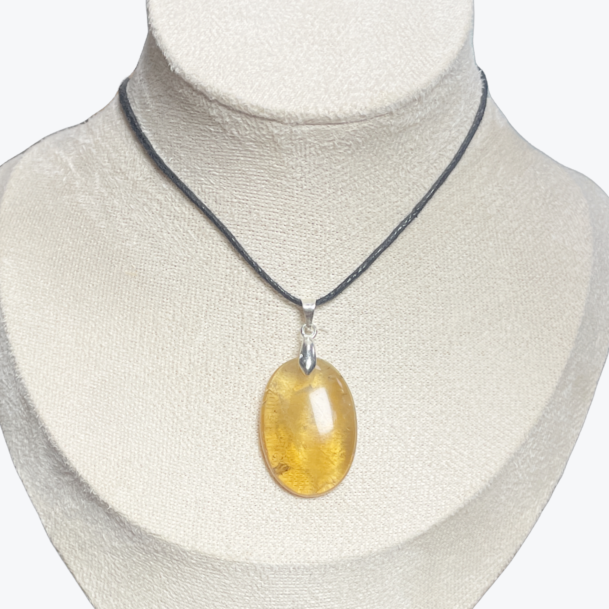 Pendentif citrine ovale — stock Valence