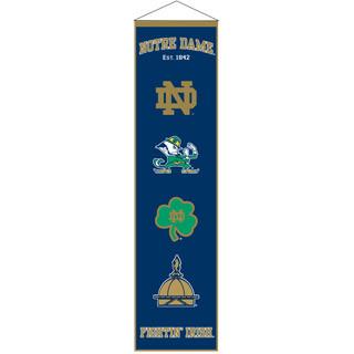 Notre Dame Fighting Irish Wool Heritage Banner 8x32"